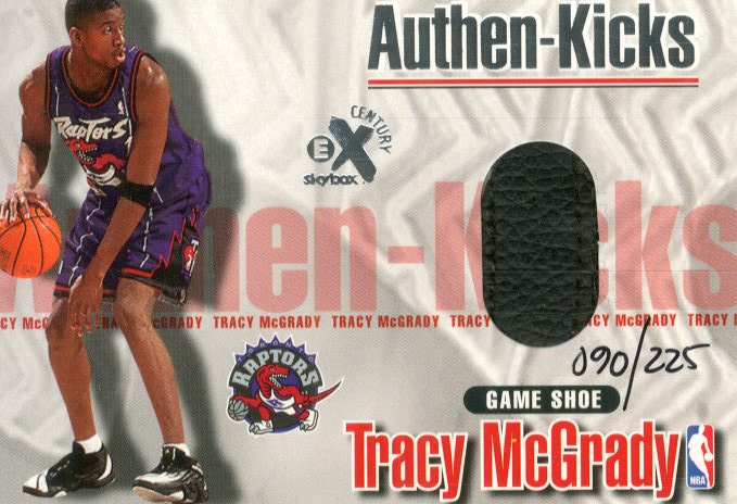 1998-99 E-X Century Authen-Kicks #2 Tracy McGrady/225