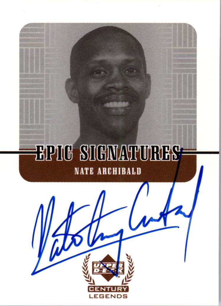 1999 Upper Deck Century Legends Epic Signatures #NA Nate Archibald