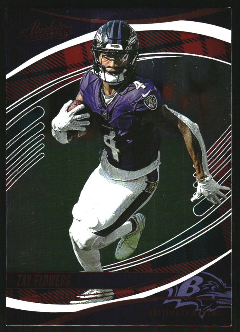 2025 Absolute Red and Green #62 Zay Flowers on Fanatics Collect