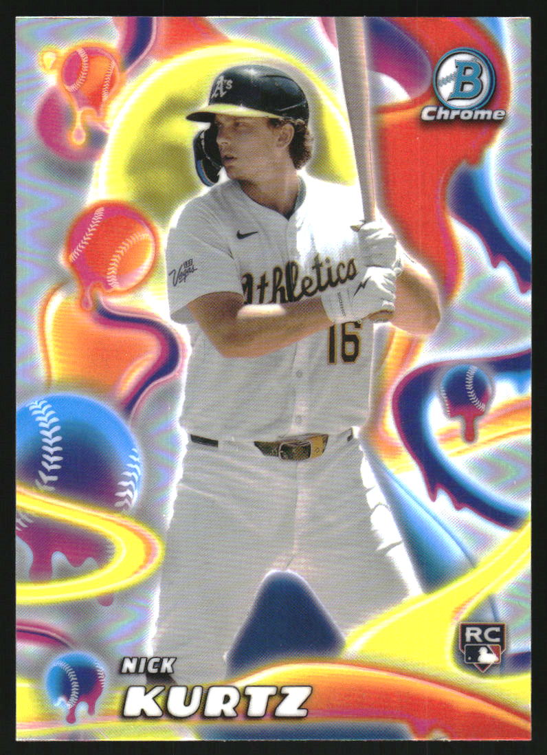 2025 Topps Holiday Silver Glitter #H40 Nick Kurtz on Fanatics Collect