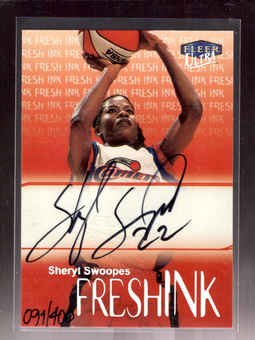1999 Ultra WNBA Fresh Ink #10 Sheryl Swoopes
