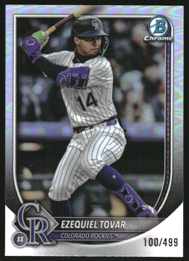 2025 Bowman Chrome Refractors #87 Ezequiel Tovar /499