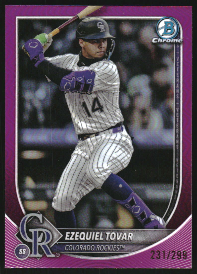 2025 Bowman Chrome Fuchsia Refractors #87 Ezequiel Tovar /299