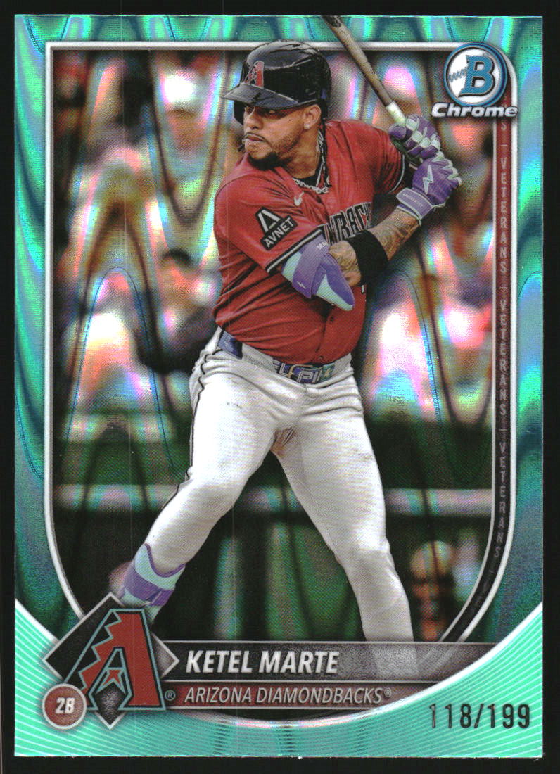 2025 Bowman Chrome Aqua Raywave Refractors #51 Ketel Marte /199