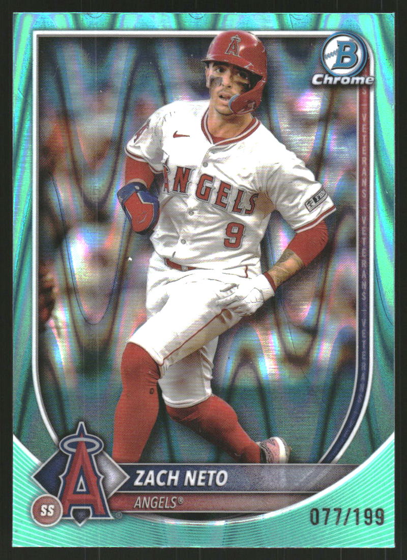 2025 Bowman Chrome Aqua Raywave Refractors #55 Zach Neto