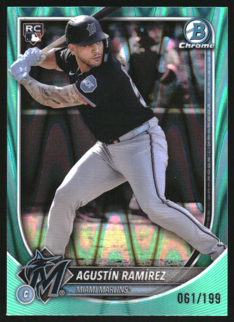 2025 Bowman Chrome Aqua Raywave Refractors #91 Agustin Ramirez /199
