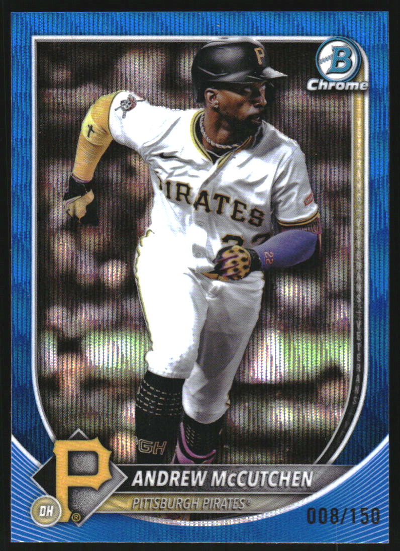 2025 Bowman Chrome Blue Wave Refractors #24 Andrew McCutchen /150