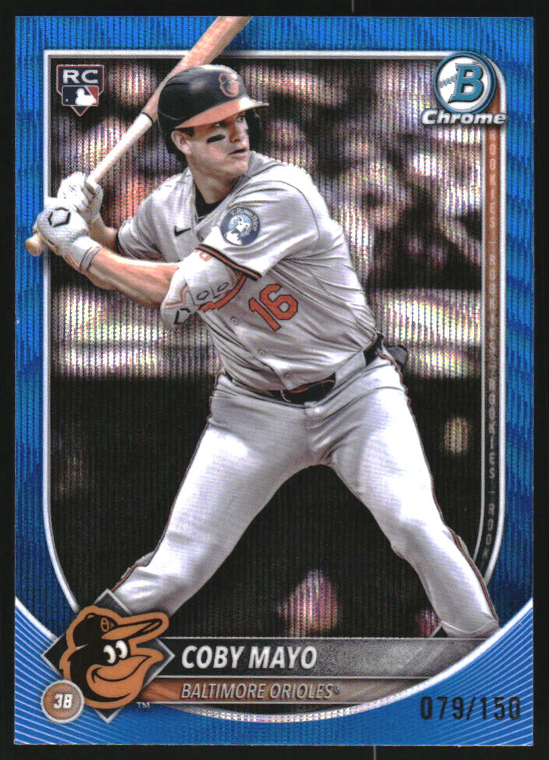 2025 Bowman Chrome Blue Wave Refractors #83 Coby Mayo /150