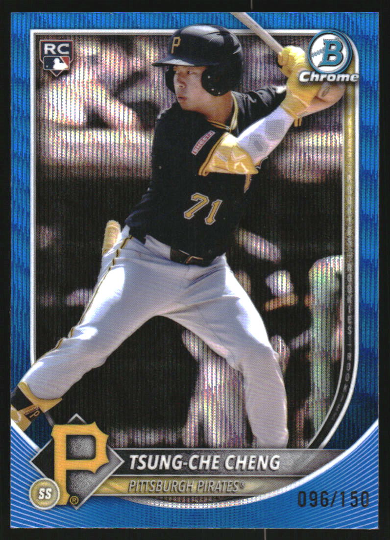 2025 Bowman Chrome Blue Wave Refractors #86 Tsung-Che Cheng /150