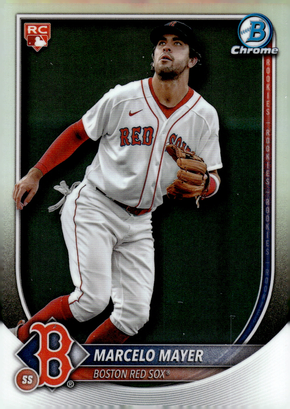 2025 Bowman Chrome Red Rookie Logo #39 Marcelo Mayer