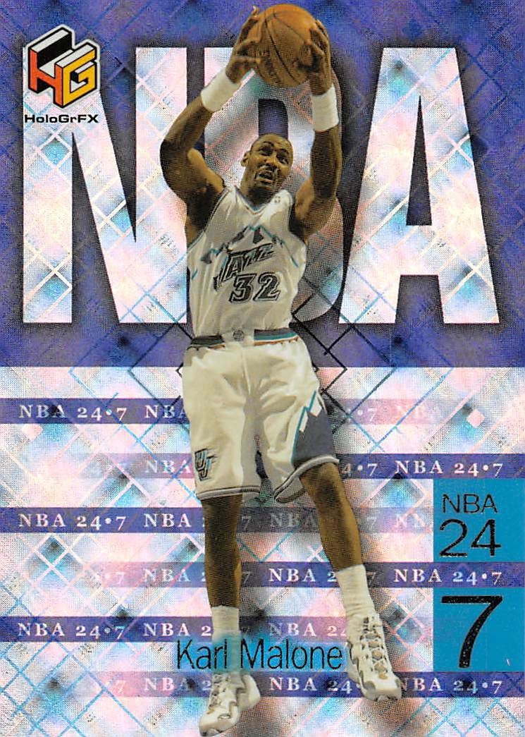 1999-00 Upper Deck HoloGrFX NBA 24-7 #N15 Karl Malone