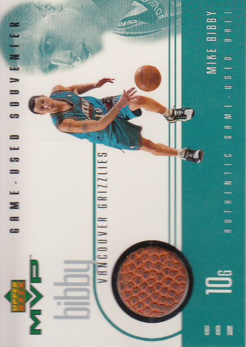 1999-00 Upper Deck MVP Game-Used Souvenirs #MBS Mike Bibby