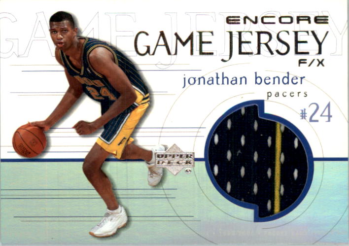 1999-00 Upper Deck Encore Game Jerseys #JBJ Jonathan Bender