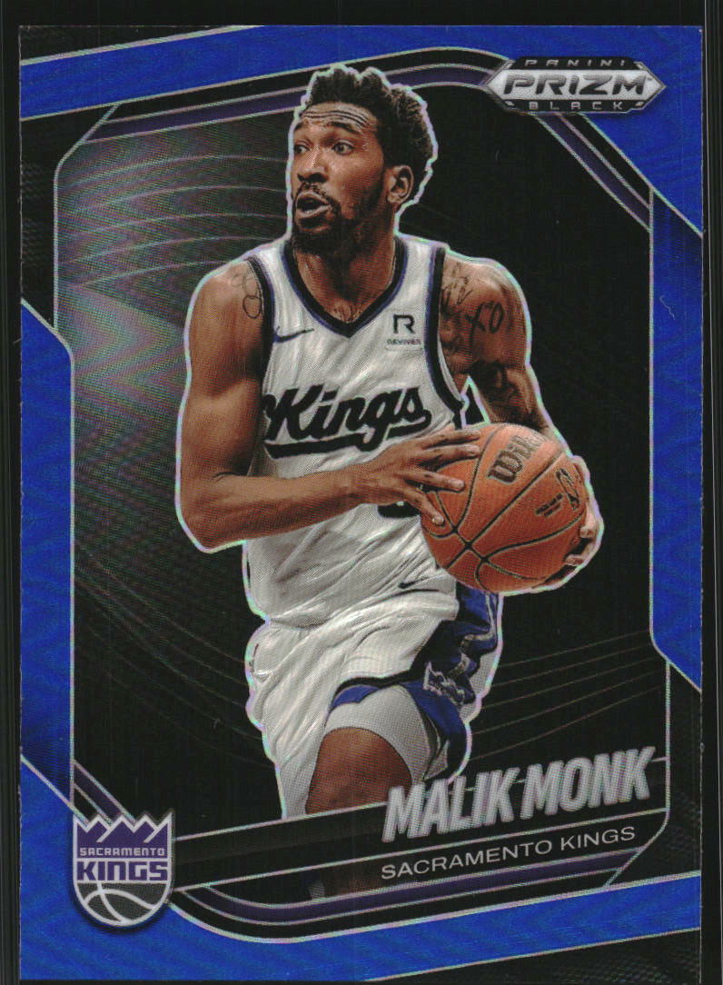 2024-25 Panini Prizm Black Prizms Blue #97 Malik Monk /199
