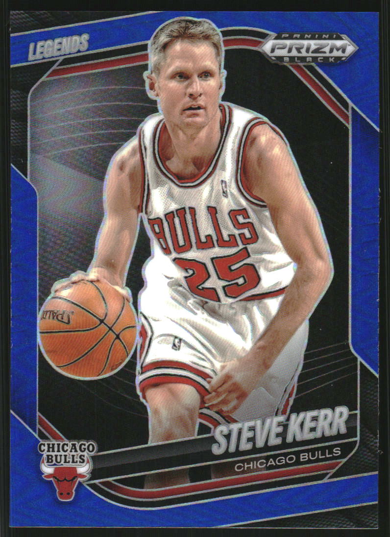 2024-25 Panini Prizm Black Prizms Blue #292 Steve Kerr LGD /199