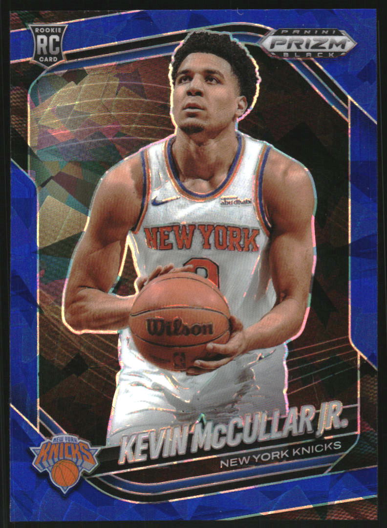 2024-25 Panini Prizm Black Prizms Blue Ice #246 Kevin McCullar Jr. /125