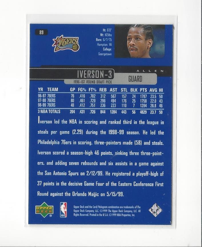 Allen Iverson cards (1997-2021) 76ers Nuggets - You Choose - Bild 38 von 228