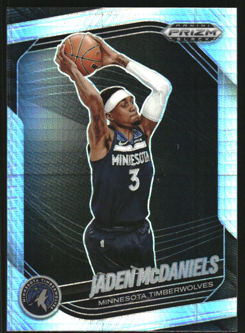 2024-25 Panini Prizm Black Prizms Hyper #223 Jaden McDaniels