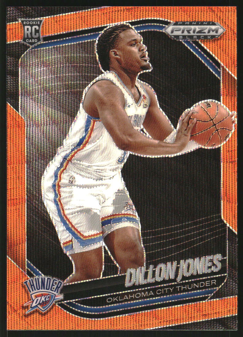 2024-25 Panini Prizm Black Prizms Orange Wave #204 Dillon Jones /60