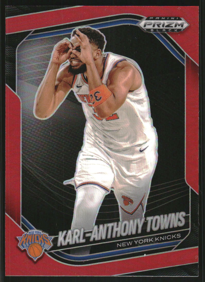 2024-25 Panini Prizm Black Prizms Red #107 Karl-Anthony Towns /299