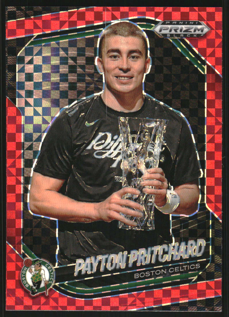 2024-25 Panini Prizm Black Prizms Red Power #212 Payton Pritchard /75