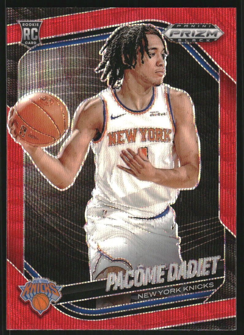 2024-25 Panini Prizm Black Prizms Ruby Wave #208 Pacome Dadiet