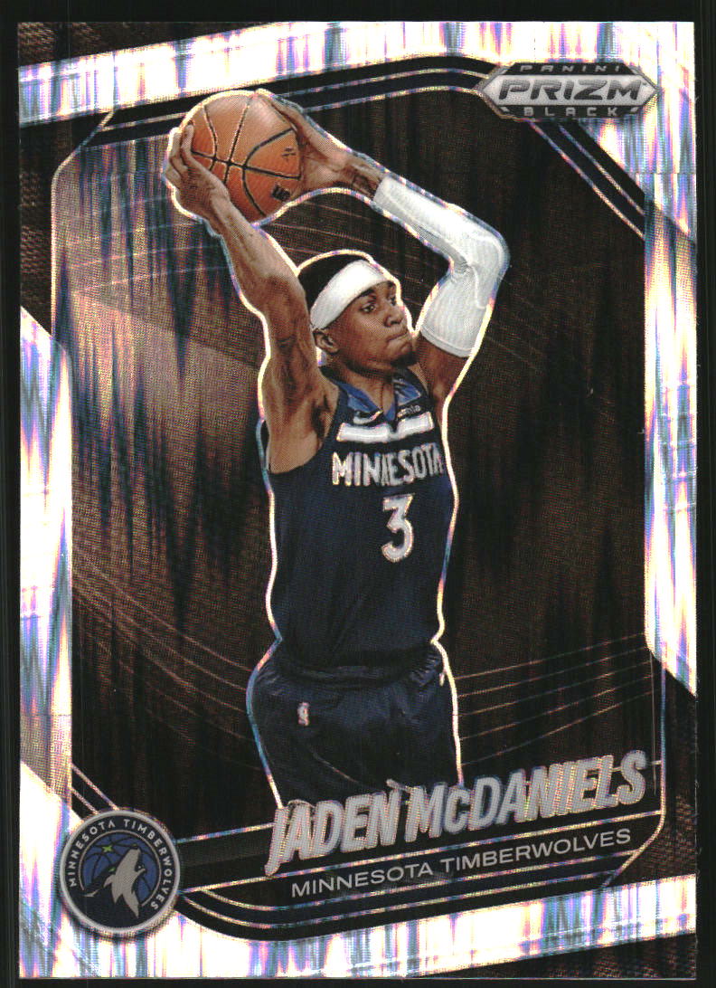 2024-25 Panini Prizm Black Prizms Skewed #223 Jaden McDaniels /249