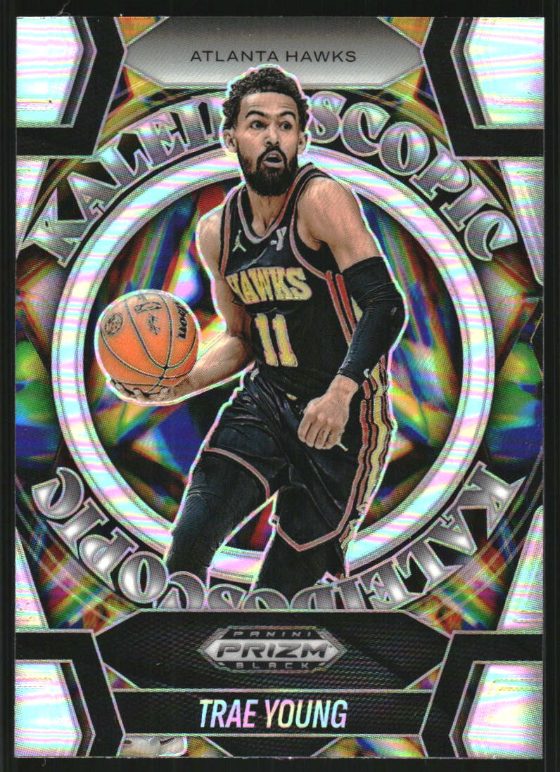 2024-25 Panini Prizm Black Kaleidoscopic Prizms Silver #12 Trae