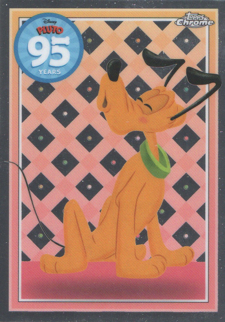 2025 Topps Chrome Disney Trading Cards Pluto 95th Anniversary