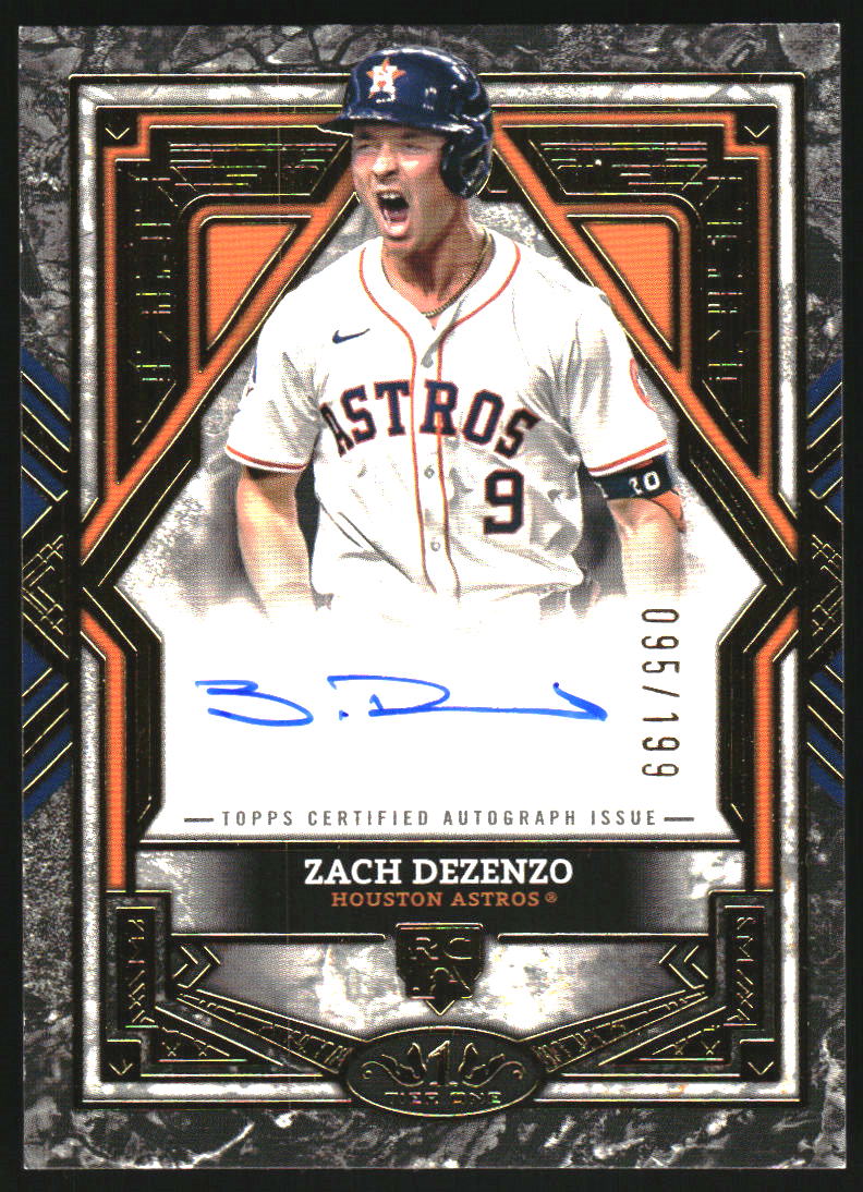 2025 Topps Tier One Base Autographs #BAZD Zach Dezenzo T3 on