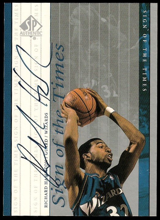 1999-00 SP Authentic Sign of the Times #RH Richard Hamilton