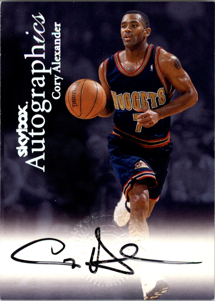 1999-00 SkyBox Premium Autographics #1 Cory Alexander