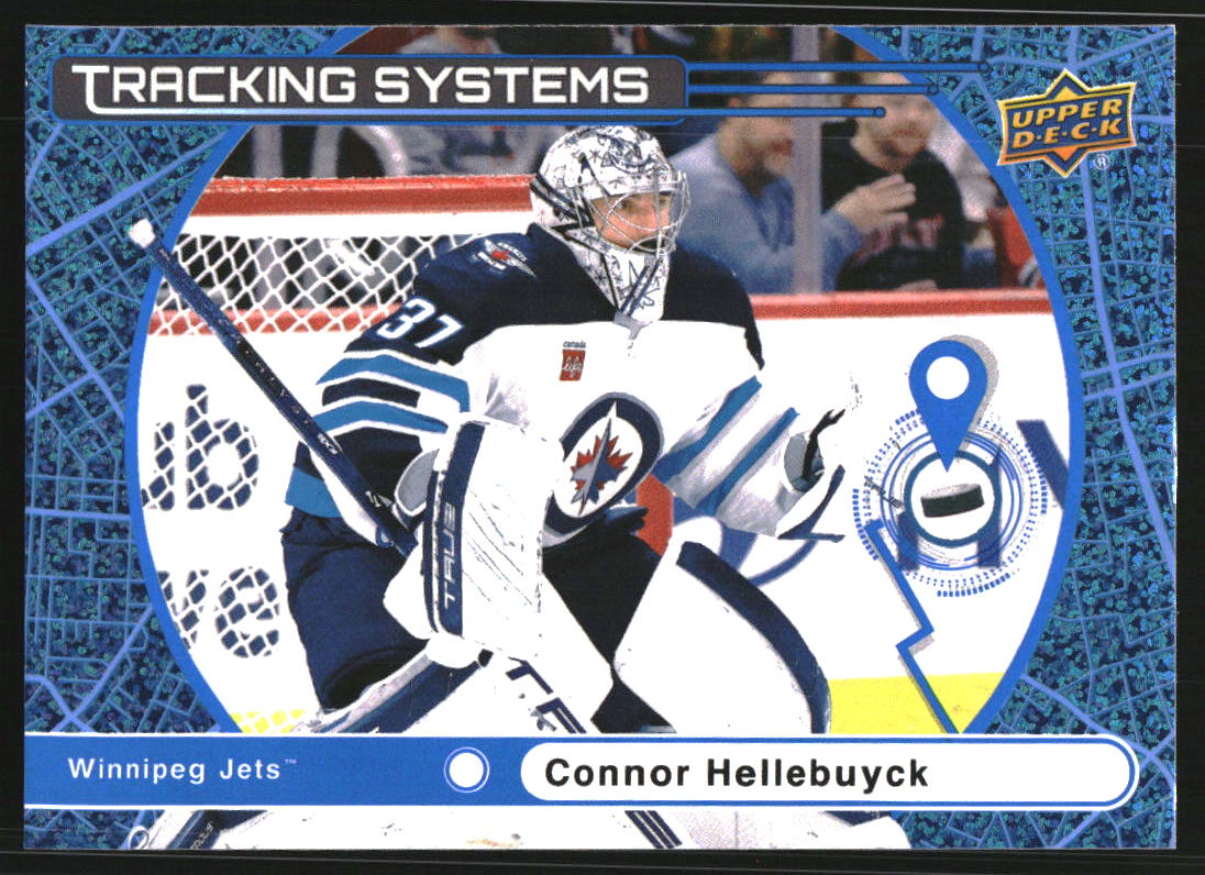 2025-26 Upper Deck Tracking Systems Speckle #TS6 Connor Hellebuyck