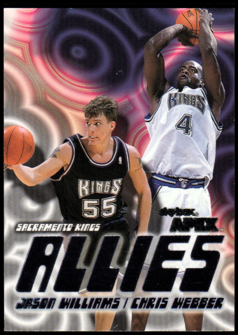 1999-00 SkyBox APEX Allies #9 Jason Williams/Chris Webber