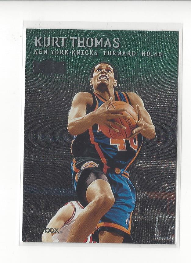 1999-00 Skybox Metal - Kurt Thomas #50 Emerald for sale 1999-00 Skybox Metal - Kurt Thomas #50 Emerald for sale