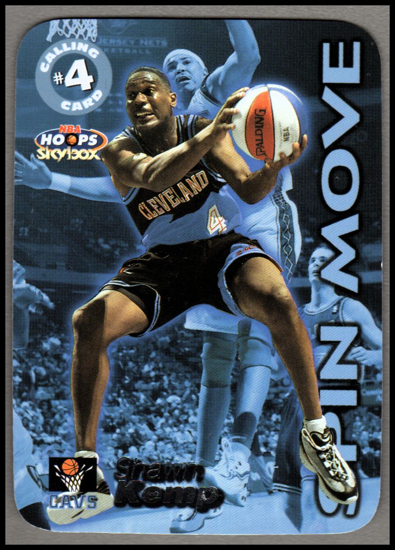 1999-00 Hoops Calling Card #CC7 Shawn Kemp - NM-MT