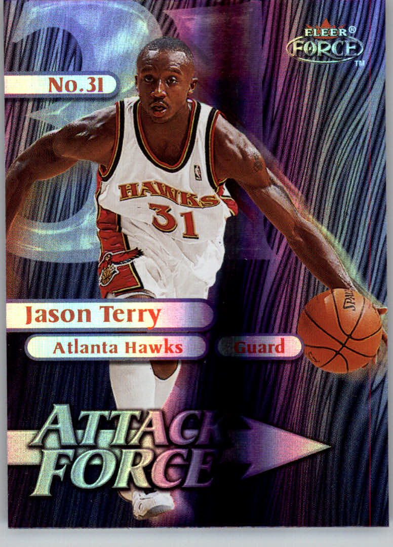 1999-00 Fleer Force Attack Force Forcefield #A4 Jason Terry