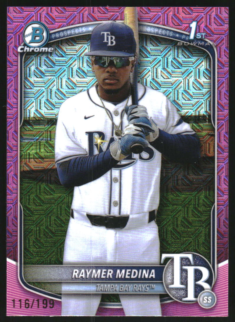 2025 Bowman Chrome Mega Box Prospects Pink Refractors #BCP175 Raymer Medina /199
