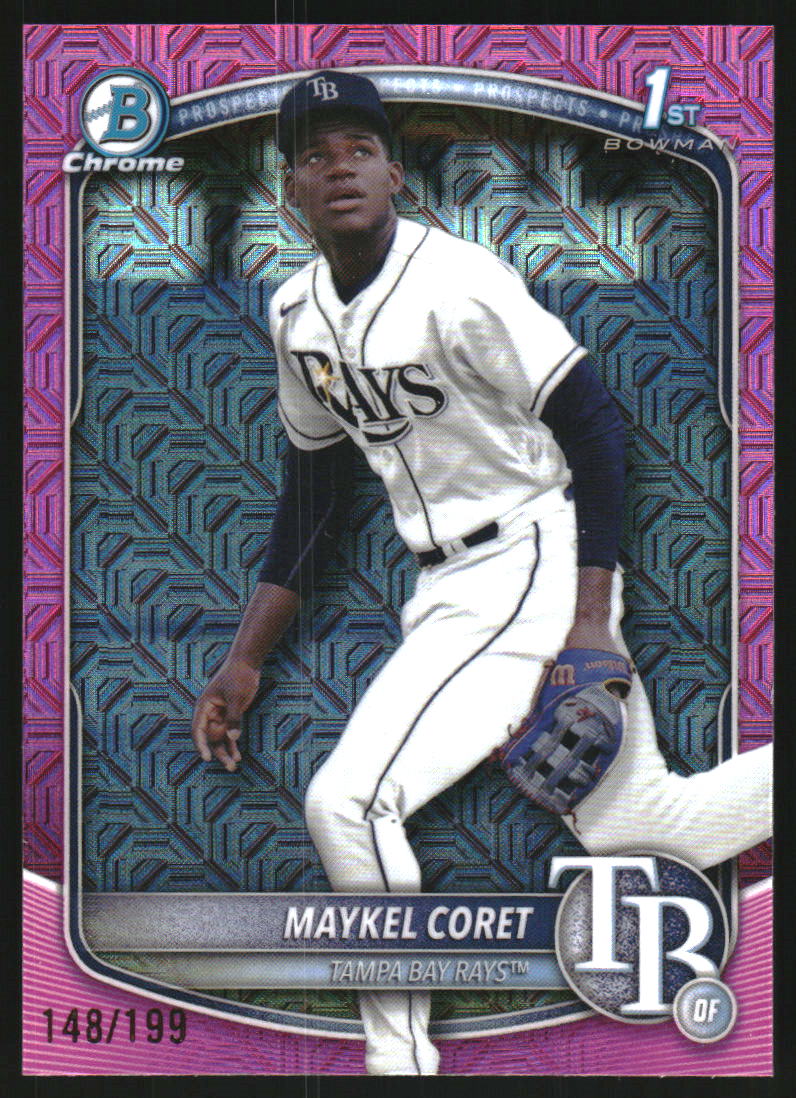 2025 Bowman Chrome Mega Box Prospects Pink Refractors #BCP240 Maykel Coret /199