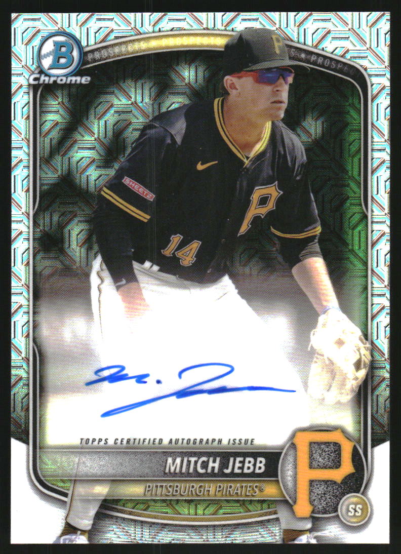 2025 Bowman Chrome Mega Box Prospect Autographs #BMAMJ Mitch Jebb Auto