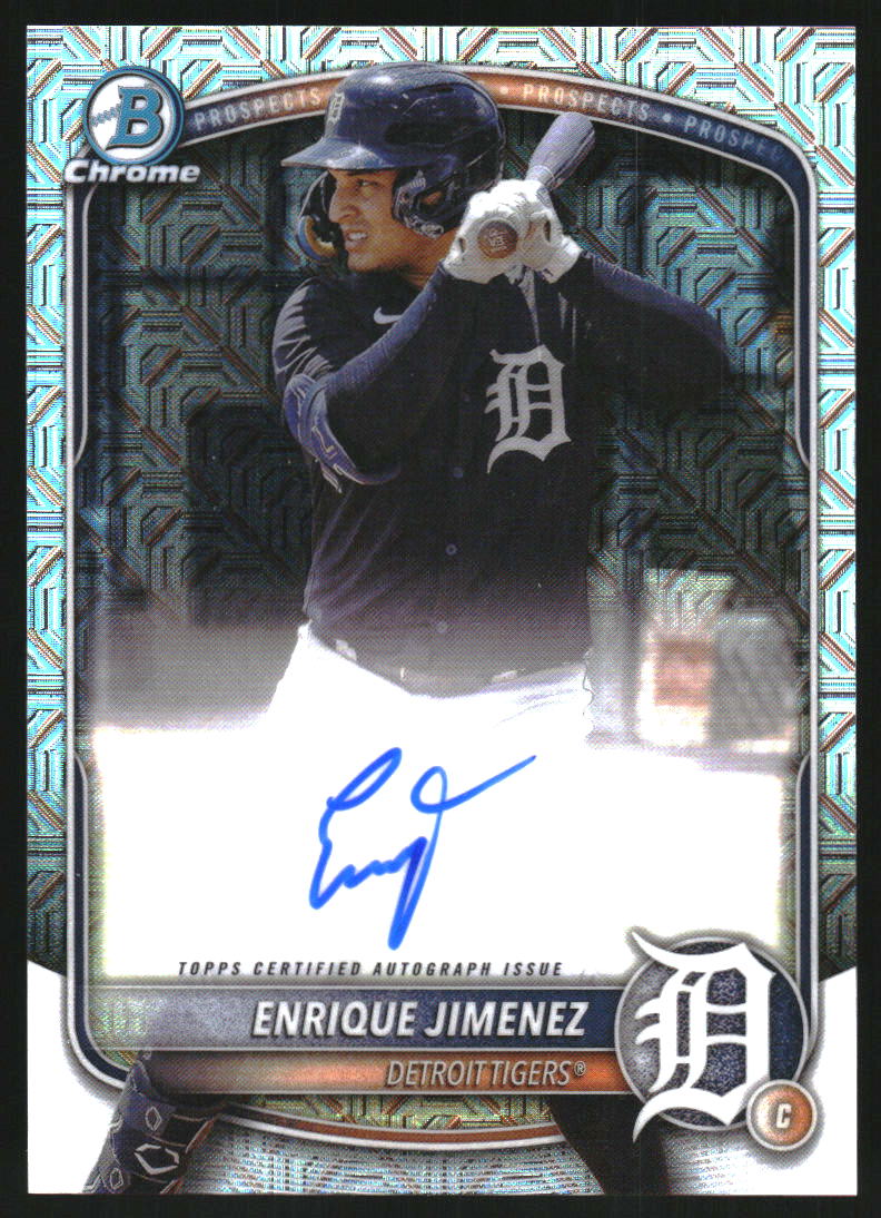 2025 Bowman Chrome Mega Box Prospect Autographs #BMAEJ Enrique Jimenez Auto