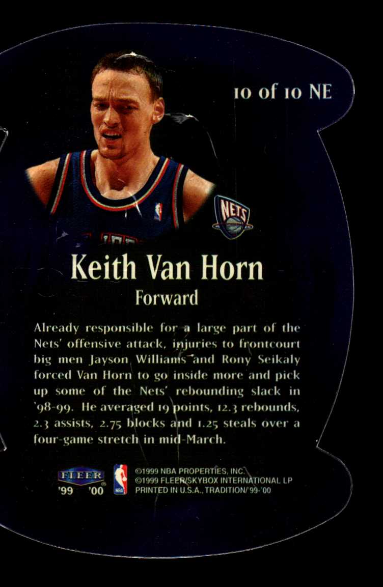 1999-00 Fleer Net Effect #10 Keith Van Horn back image