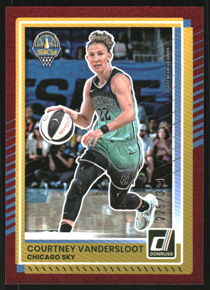 2025 Donruss WNBA Red Shimmer #34 Courtney Vandersloot /399
