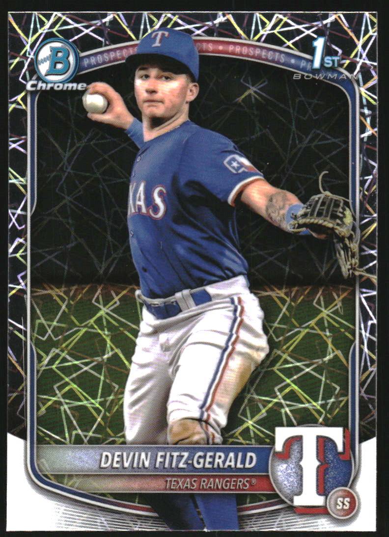 2025 Bowman Chrome Prospects Laser Refractors #BCP158 Devin Fitz-Gerald