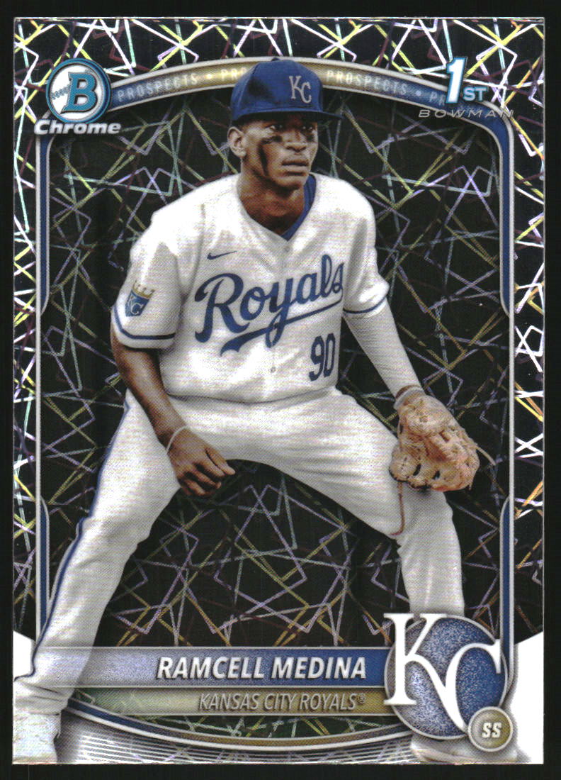 2025 Bowman Chrome Prospects Laser Refractors #BCP187 Ramcell Medina