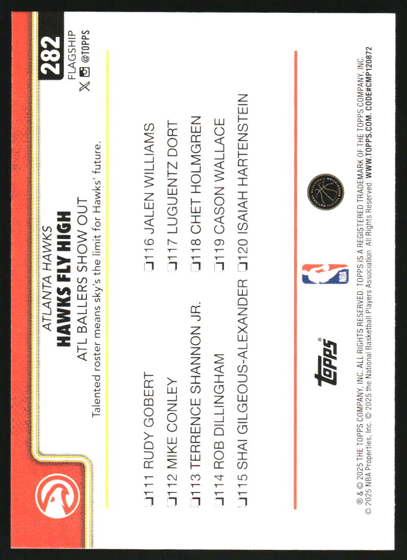 2025-26 Topps Sandglitter Blue #282 Trae Young
