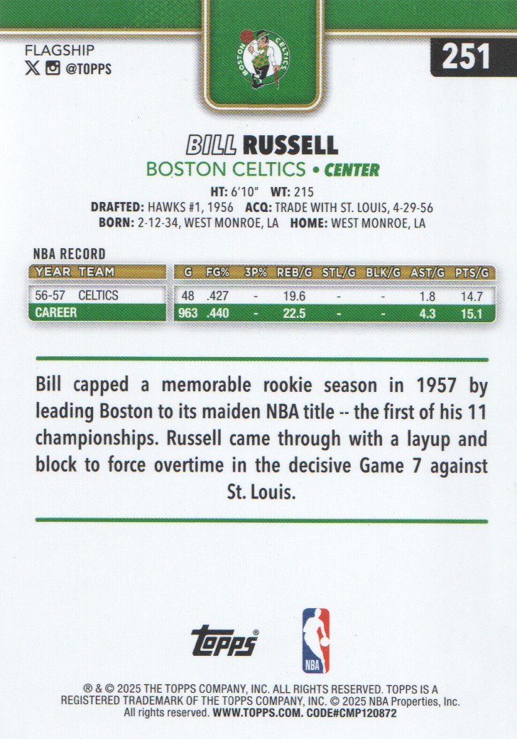 2025-26 Topps Basketball Trading Cards BASE (#251-300): Pick From List - Bild 3 von 101