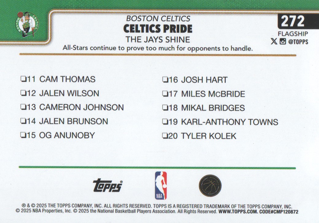 2025-26 Topps Basketball Trading Cards BASE (#251-300): Pick From List - Bild 45 von 101