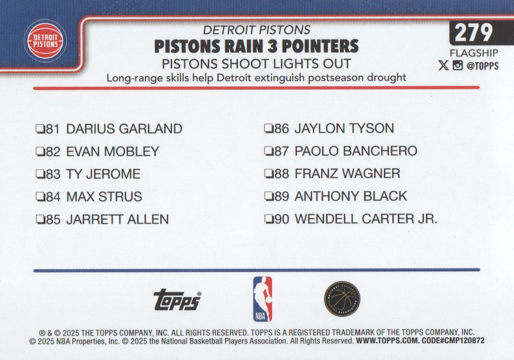 2025-26 Topps Basketball Trading Cards BASE (#251-300): Pick From List - Bild 59 von 101