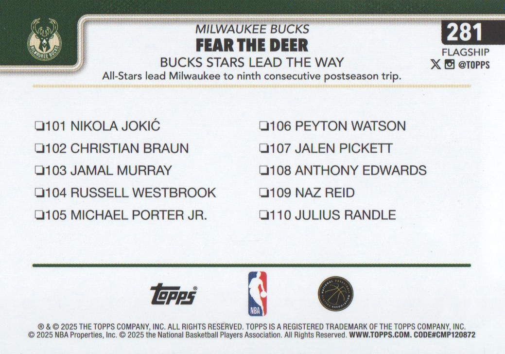 2025-26 Topps Basketball Trading Cards BASE (#251-300): Pick From List - Bild 63 von 101